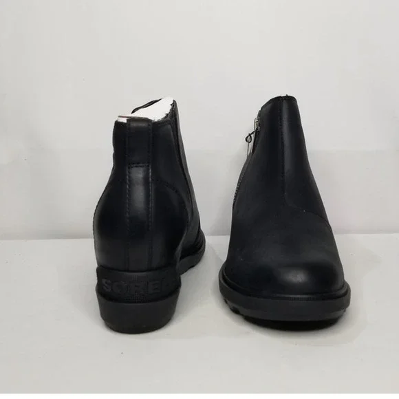Sorel NEW Women's Evie II Wedge Zip Ankle Booties Size 9.5 Black  2056371 NWT - Picture 4 of 6